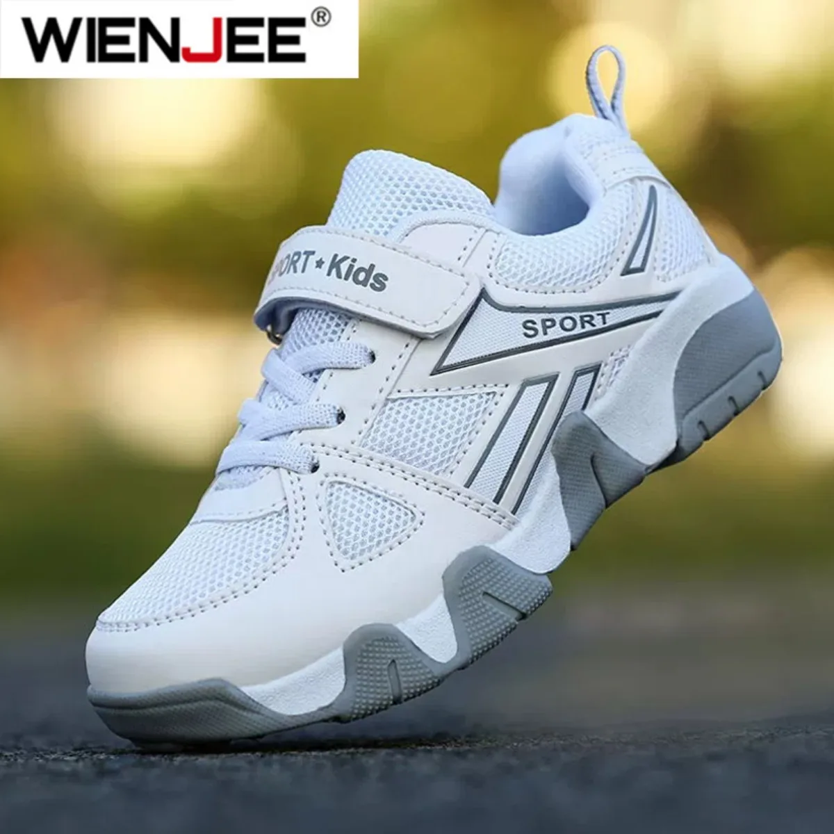 

Белые дышащие детские прогулочные туфли, летние сетчатые повседневные кроссовки для детей и мальчиков, спортивный теннис на открытом воздухе, противоскользящие