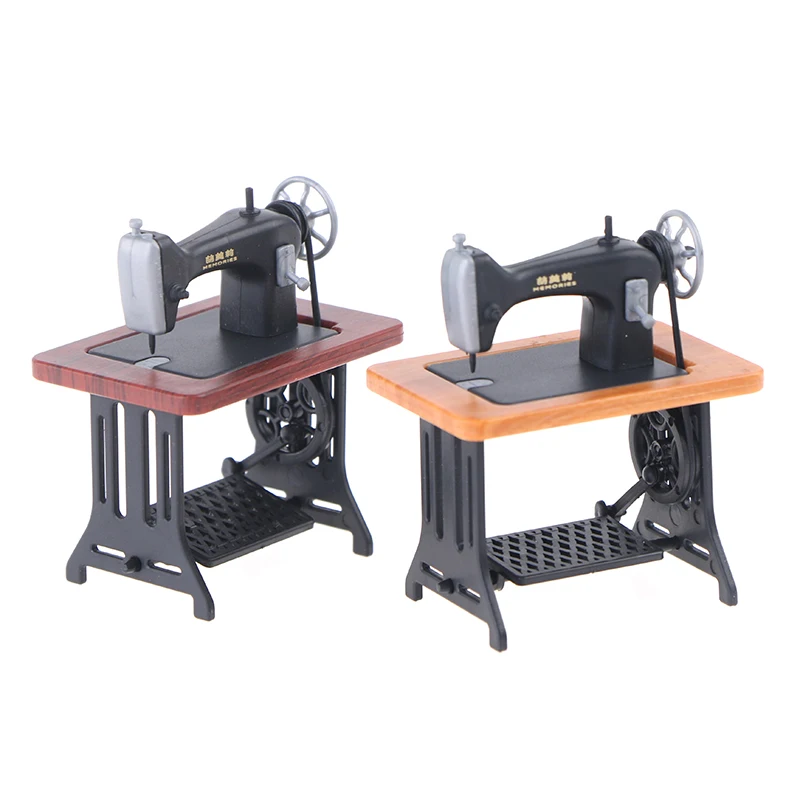 1PC Kids Dollhouse Decor Miniature Furniture Sewing Machine Accessories For Dolls House Toys For Girls