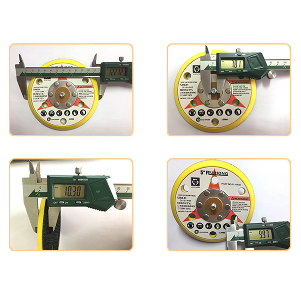 5 インチ 6 穴植毛サンディングディスク M8 スレッドバッキングパッドパワーサンダー部品バッキングパッドサンダーは電動工具アクセサリーに属します