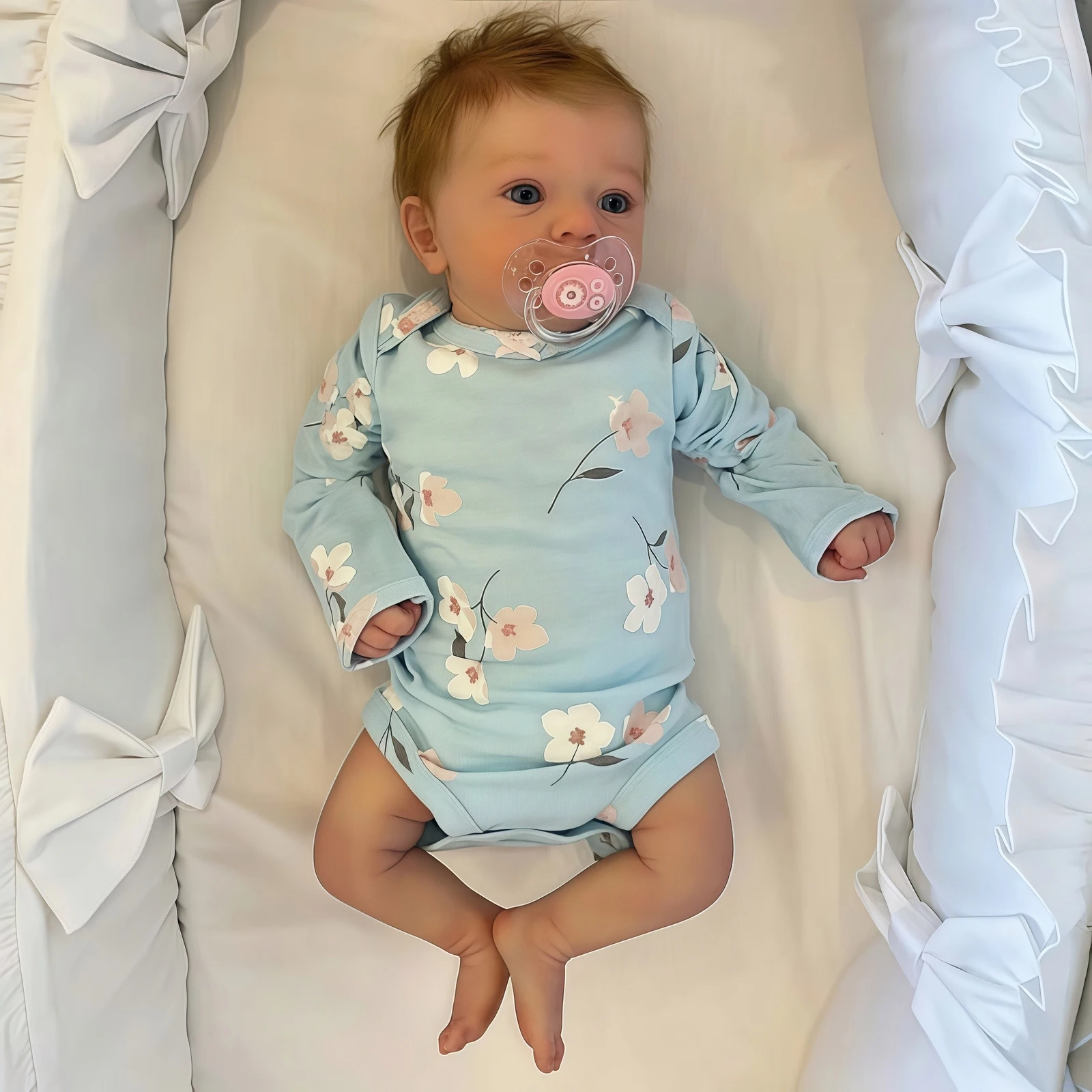 

16 Inch/40cm Lifelike Reborn Baby Doll - 3D Hand Painted Cute Newborn Doll Gift Birthday Gift Christmas Gift