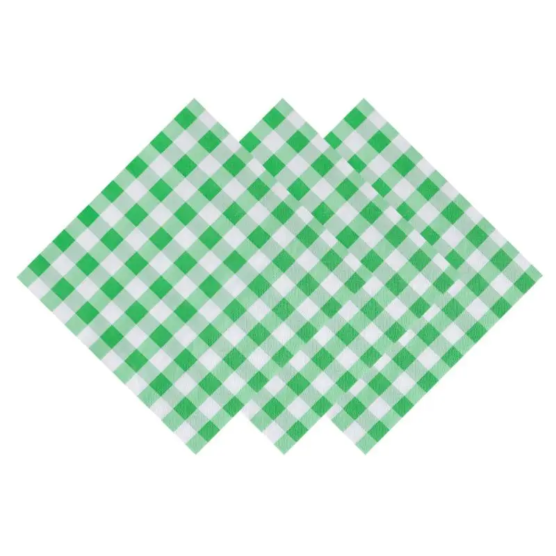 20 Blatt bunte Gingham-Einweg-Papierservietten, weich und saugfähig, für Picknicks, Geburtstage, Hochzeiten, Feiertage und Tischdekorationen – Detail 19
