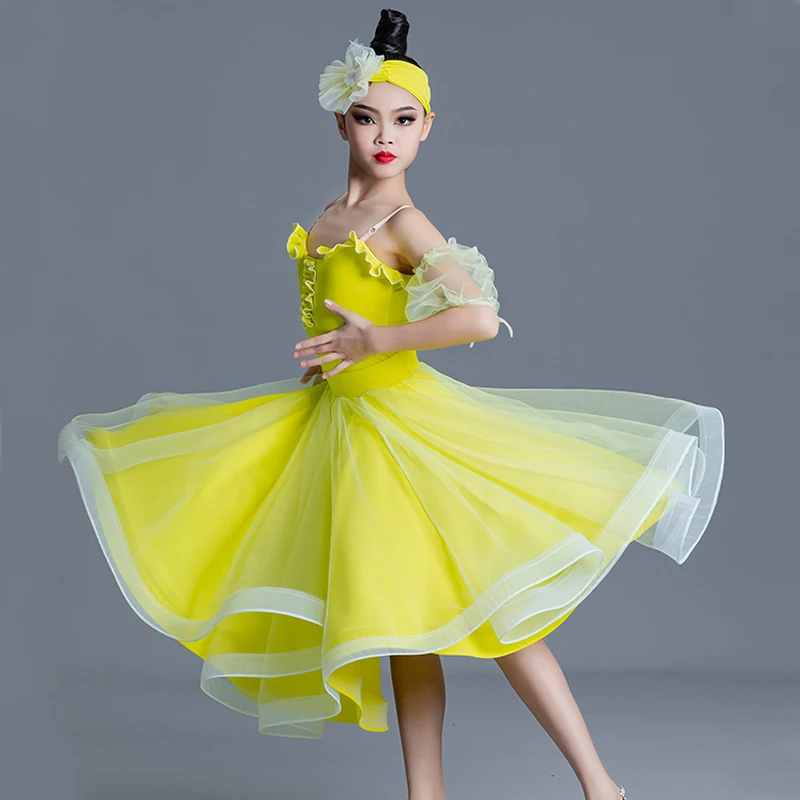 

Вальс, современное танцевальное платье для девочек, национальный стандарт, платья для соревнований по бальным танцам, профессиональная одежда для латинских танцев SL8530