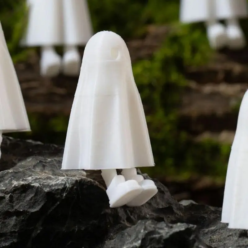 3D-Printed Ghost With Legs Standing Ghost Halloween Decorations With Legs Home Display Collectible Figurine For Tabletop Garden