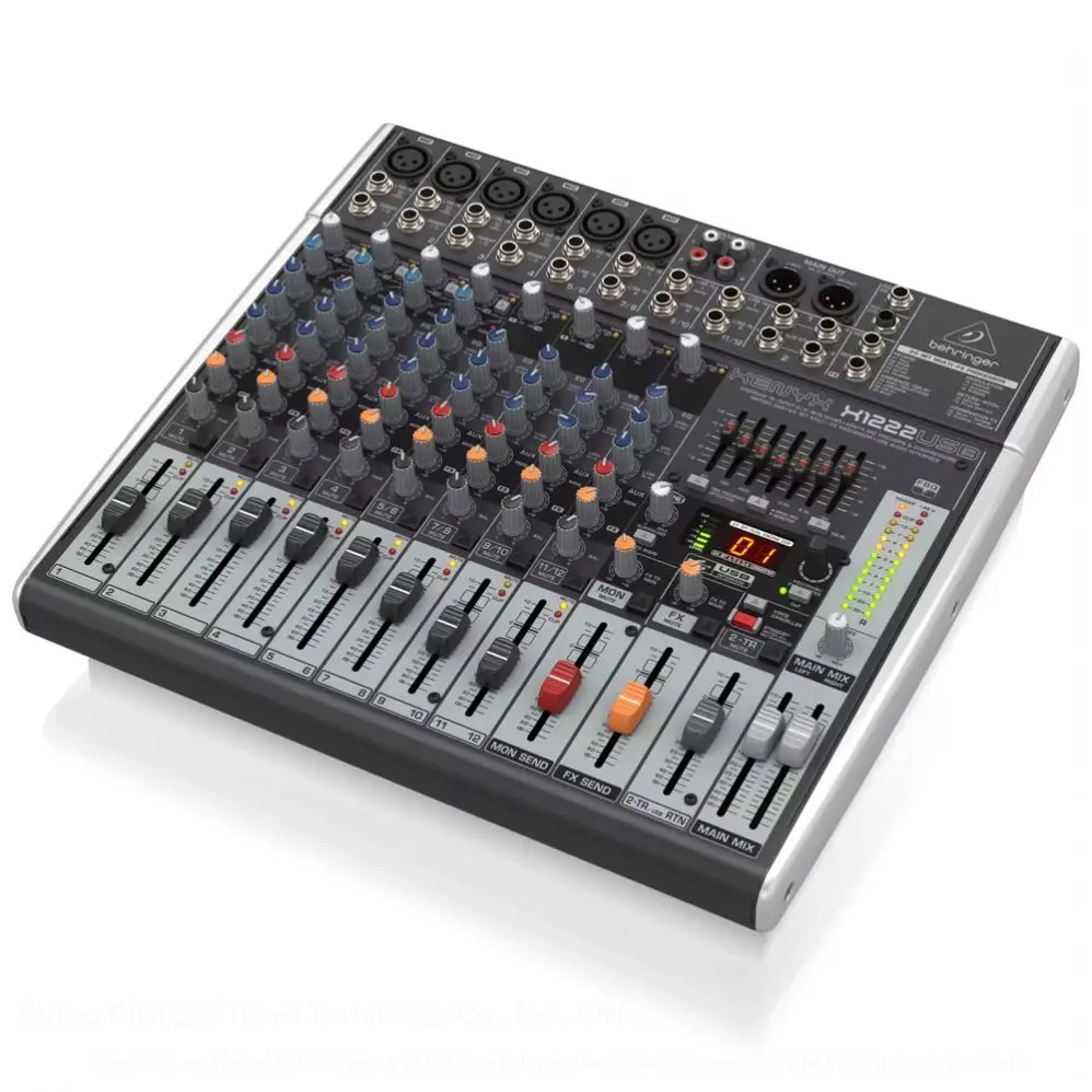 X1222USB 12-Way Pa System Digital Mixer Console Stage Record Live Show Music Equipment Audio Mixer