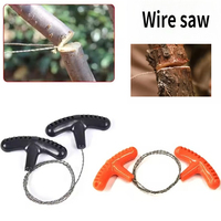 Manual Hand Steel Travel Tools Outdoor Camping Hiking Rope Chain Saw Practical Portable Emergency Survival Gear Steel Wire Kits
