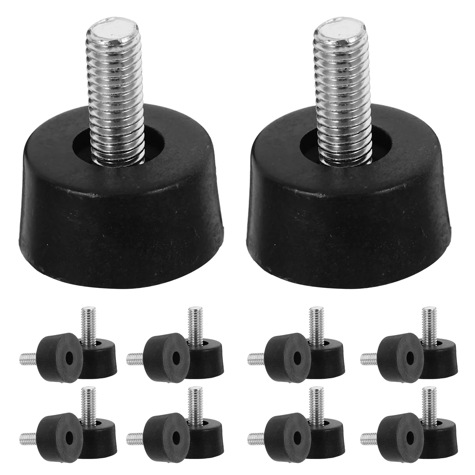 

20 Pcs Adjustable Furniture Feet Levelers Plastic Base Screw On For Uneven Floors Couch Legs Table Glides Chair Extenders Sofa