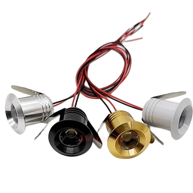 20MM Embedded Ceiling LED Canister Light Small Spot Light DC12v/85-265V for Home Showcase Cabinet Hotel