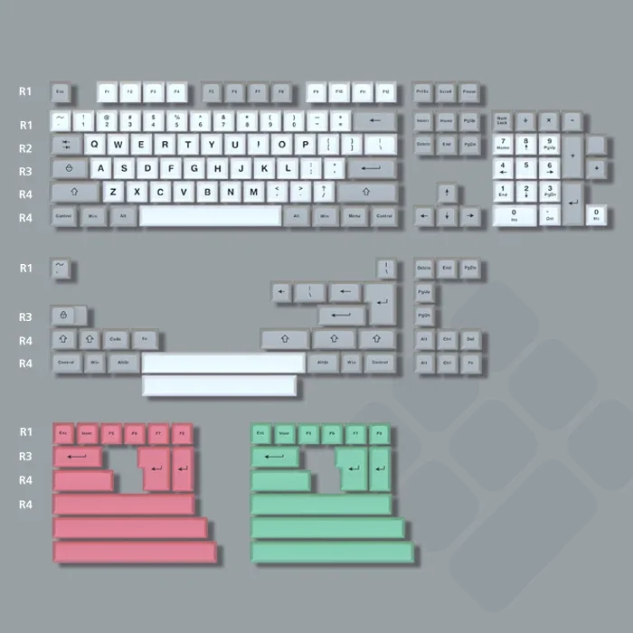 

SA retro 9009 sublimation mechanical keyboard keycap 170 keys sublimation full set