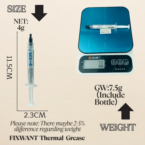 Imagen 2 del producto Procesador de pasta térmica MX-4 4g 8,5 W/m.K para CPU GPU impresora disipador de calor enfriador compuesto de grasa térmica silicona