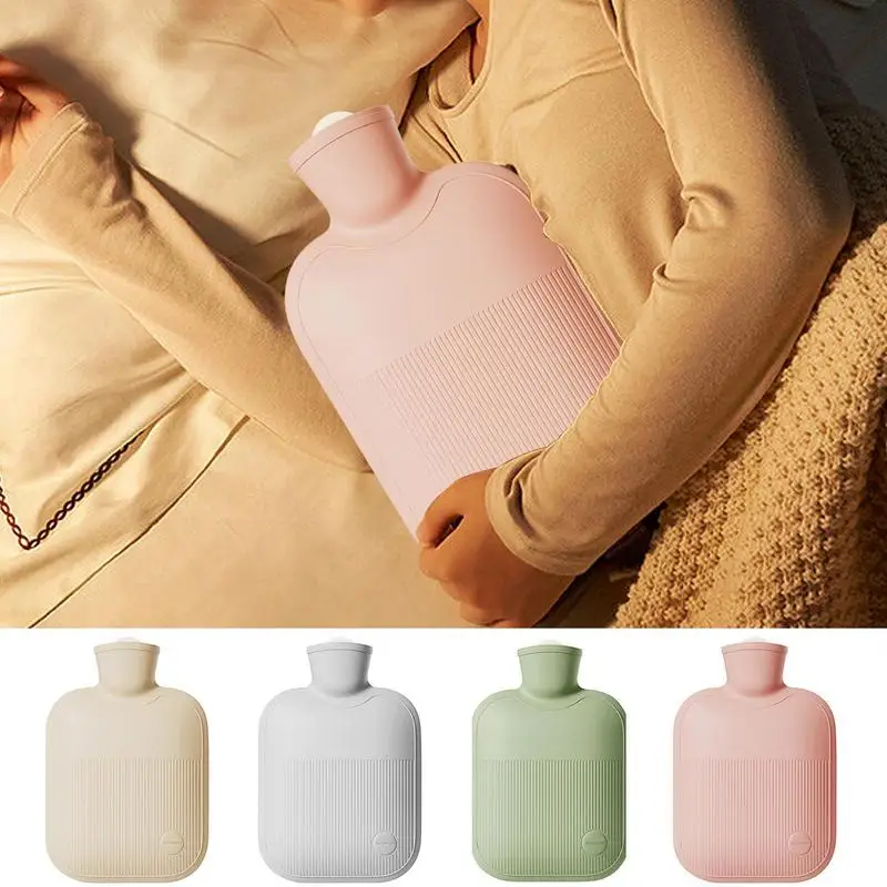 Large hot water bottle 1000ml warm bag hand and foot warm bag portable hot compress bag water bag neck and shoulder bag