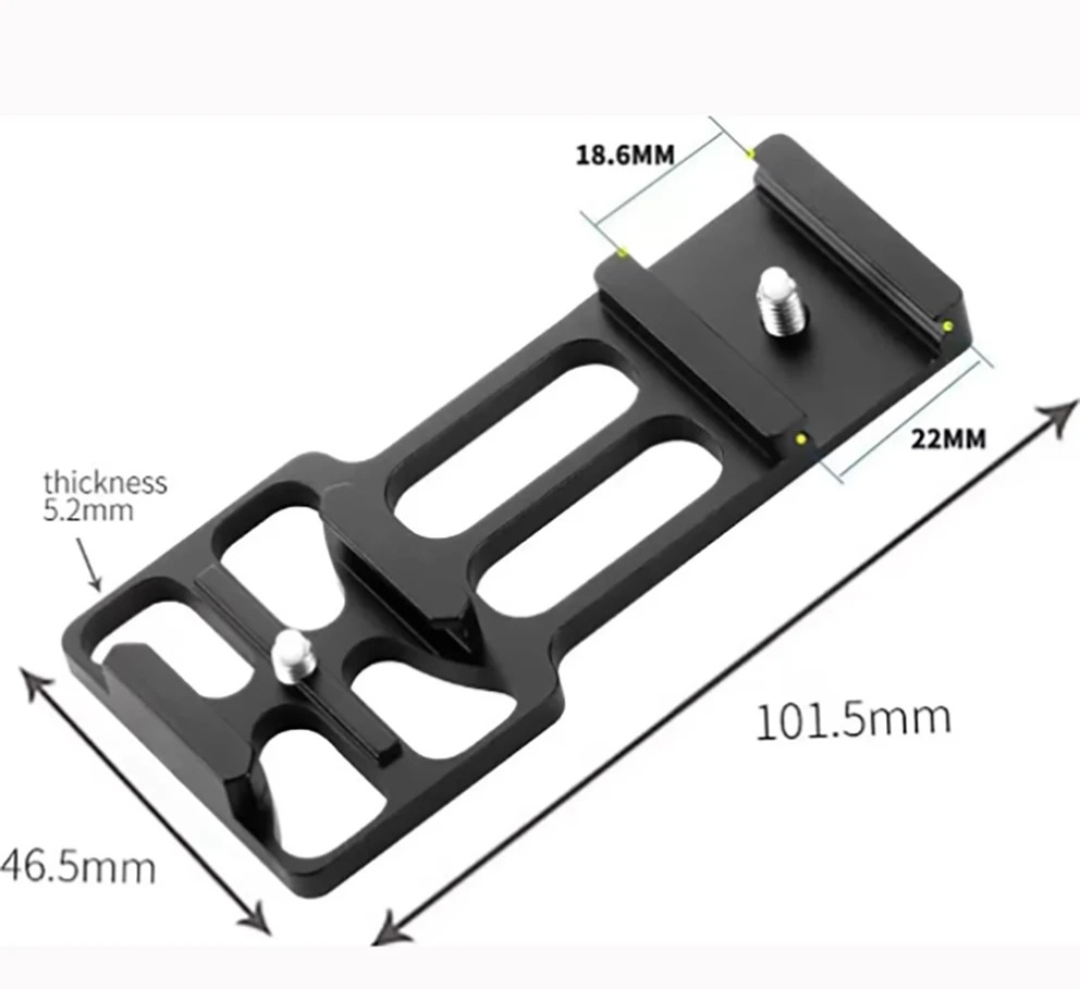 Pack of Versatile Picatinny Rail Mount Clamp Holder for Guns and Crossbows, POV/Vlog Filming Cameras Accessories