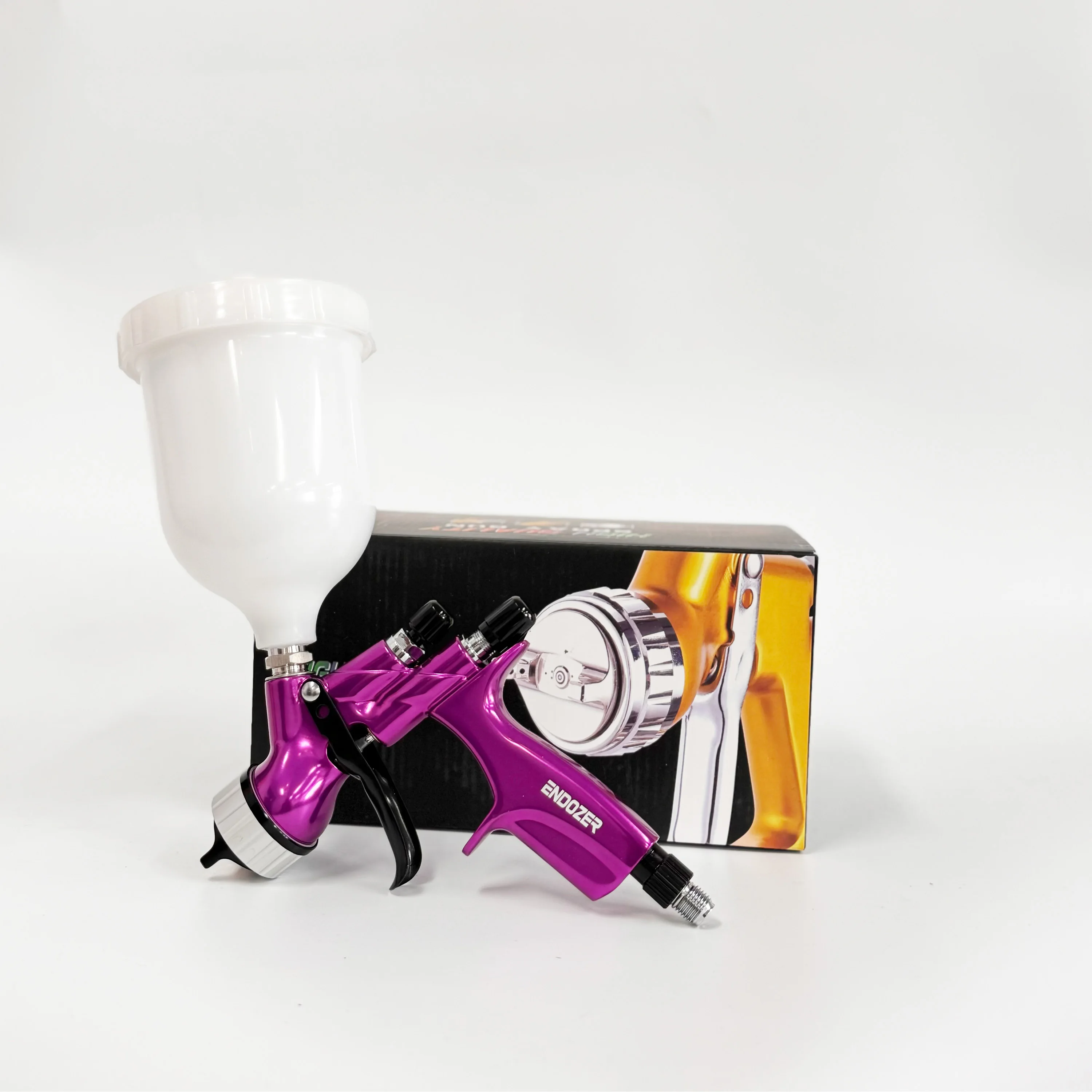 

Professional CV1 HVLP Spray Gun - 1.3mm Stainless Steel Nozzle for Auto Painting Water-Based & Varnish