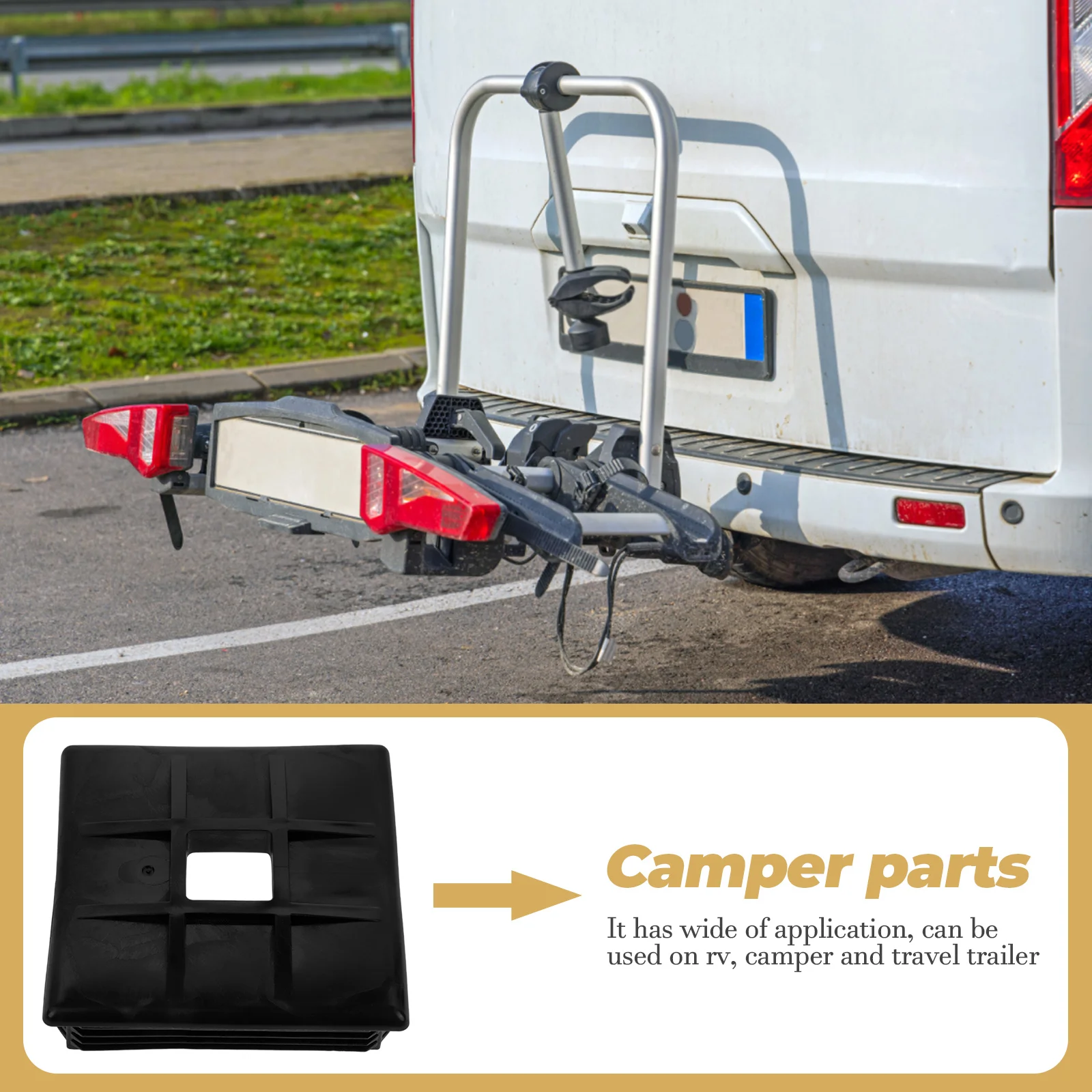 

4 Easy Install Camper Parts Rv Bumper Cap Protects Exhaust Camper Trailer Parts Rv Sewer Square Bumper Plug Cap