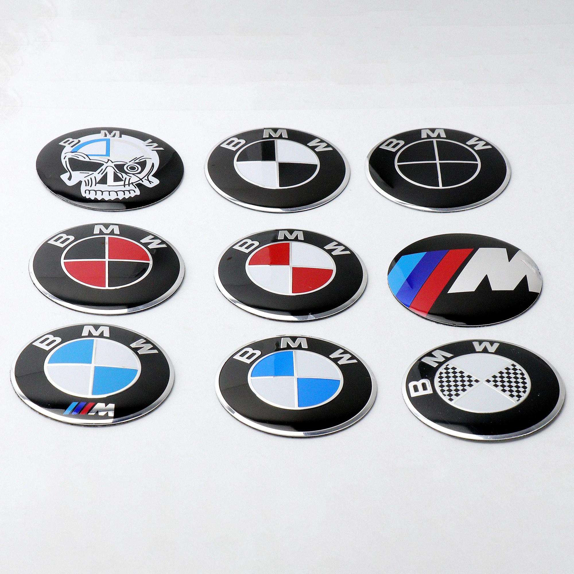 4pcs 56/60/65mm Car Wheel Center Hub Cap Decor Sticker for BMW M M3 M5 F07 F10 F30 F20 E28  E36 E39 E46 E91 Performance X1 X2 X5