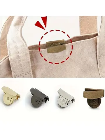8-Piece bag snap accessories magnetic buckle, bag snap hidden button seam-free button snap