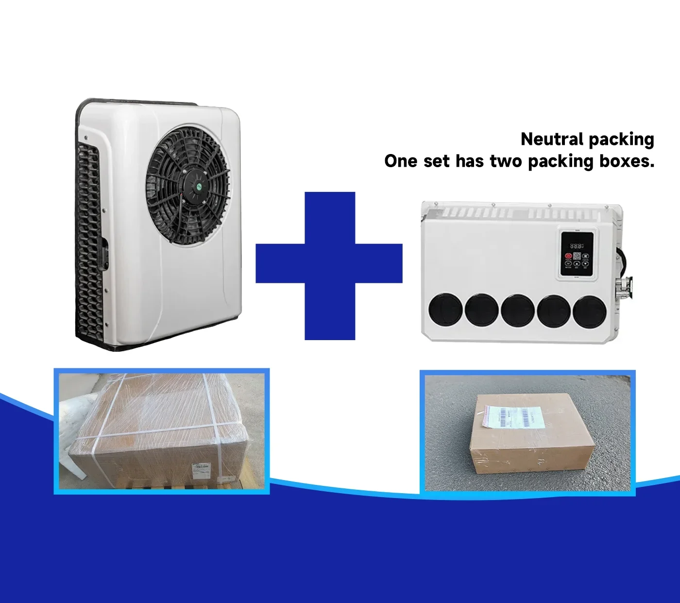 Roof Mounted 12 Volt Rooftop air Conditioning Dc 12v 24v Electric Parking Air Conditioner for Car Van Truck Bus Caravan