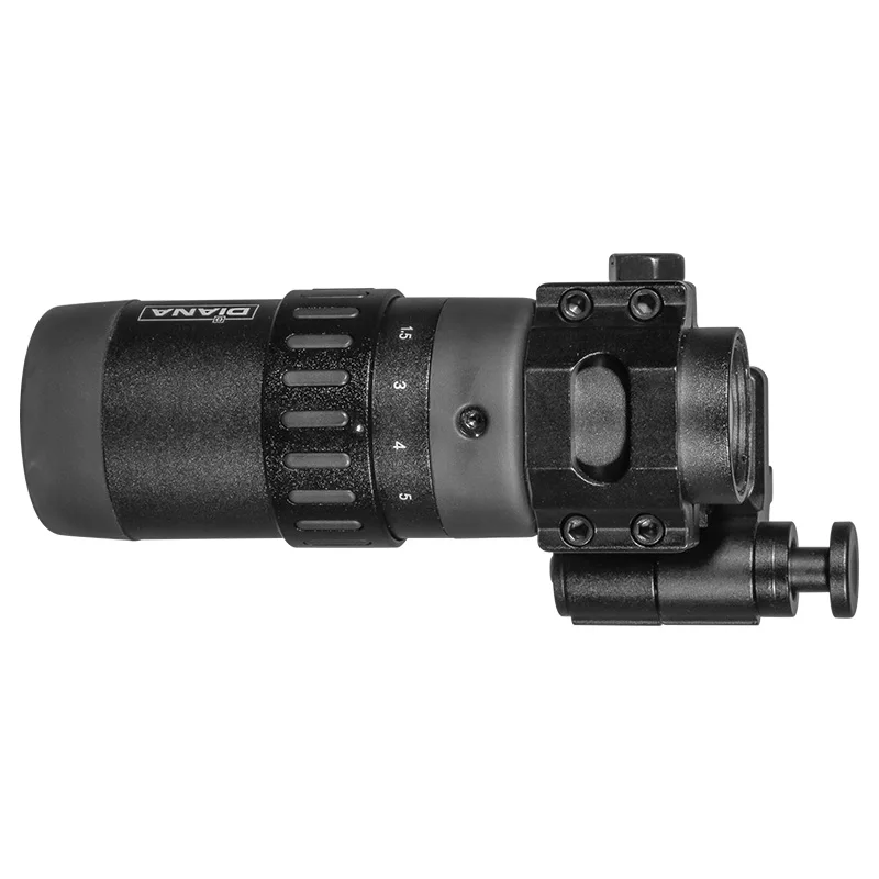 Imagem -05 - Fogo Lobo Âmbito 1.55 Zoom Lupa para Red Dot Sight 3x 4x 5x w Mount Primeiro Plano Focal de Caça Escopos Red Dot