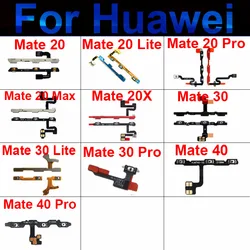 Power Volume Side Buttons Flex Cable For Huawei Mate 20 30 40 Pro 20 30 Lite 20X 20Max 40 Power Volume Switch Keys Flex Ribbon