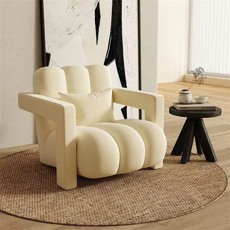 Recliner Relax Lazy Sofa Chair Modern Luxury Corner Sofa Bed Sofa Cushioned Wood Salon De Jardin Living Room Furniture