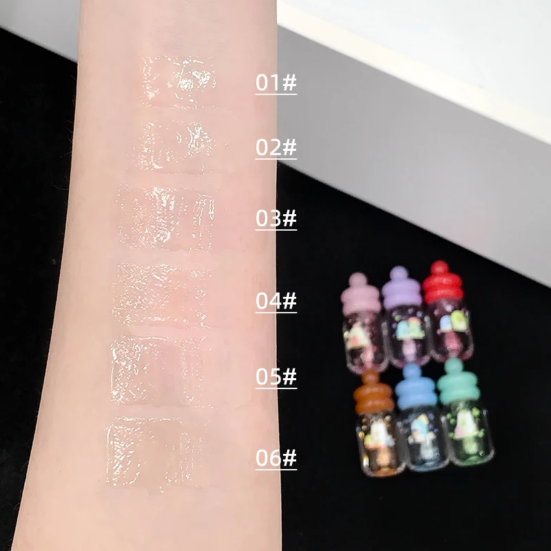 Honey Pot Shiny Lip Oil, Fruit Extract Hydrating Lip Gloss, Moisturizing Plumping Lip Care Oil, Anti-Dry Crack Lip Makeup