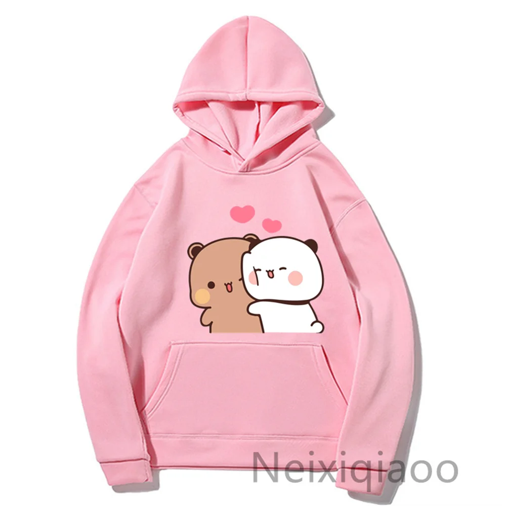 Plus Size Autumn Winter Panda Bear Cute Cartoon Hoodie Bubu Dudu Kawaii Clothing Men Women Couple Sweatshirts Harajuku Pullover