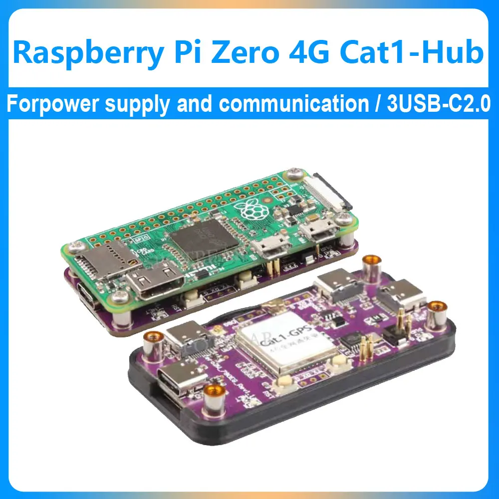 

Raspberry Pi Zero 4G Cat1 с платой расширения USB-концентратора LTE/GPS/EA/EU также для нуля 2 Вт