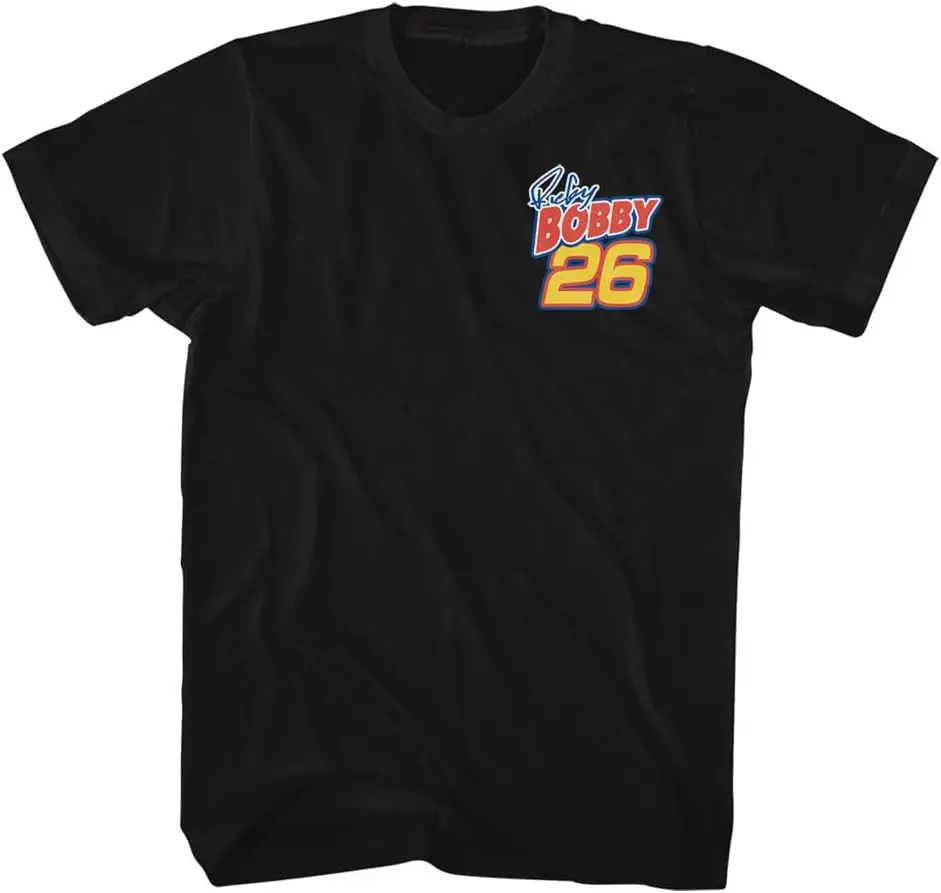Talladega Nights Ricky Bobby Best There Is Front & Back Print Mens Black Short Sleeve T Shirt Graphic Tee 100% Cotton Trendy Y2K Short-Sleeve Tee – Soft, Quick-Drying,  Wrinkle Resistant Light Cotton Graphic Tshirt Soft Stretchy Casual Summer Short Sleeve