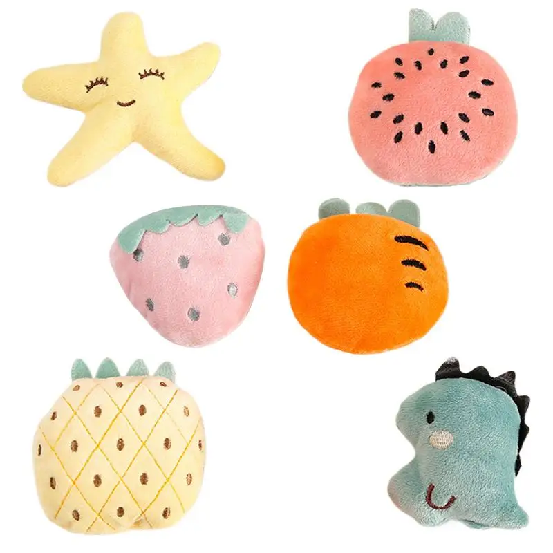 6 ピース/セットハリネズミおやつおもちゃぬいぐるみ咀嚼小型ペットかわいい小さなウサギかむゲーム動物インタラクティブ用品チンチラ用