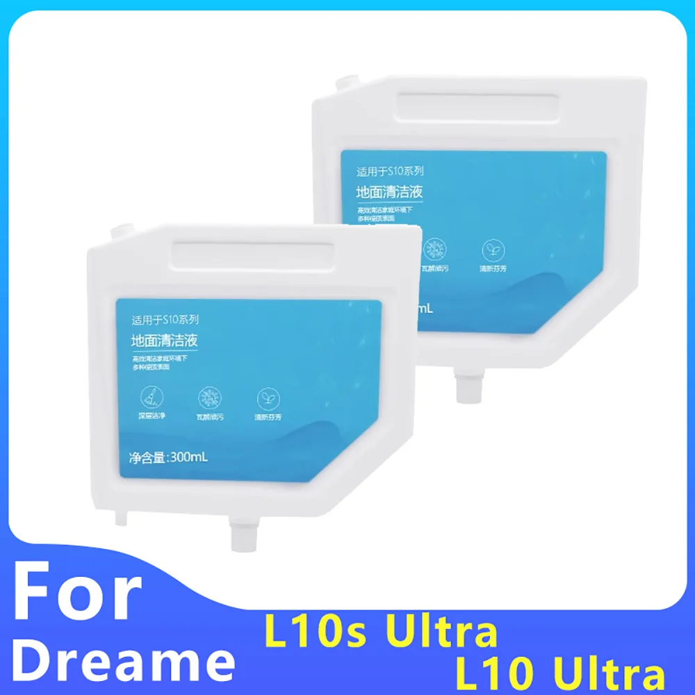 Detergente para Dreame, Solução de Limpeza, Acessórios Líquidos, L10s Ultra, L10 Ultra, S10 Pro, S10Plus, Xiaomi, Mijia, Omni 1S, 300ml