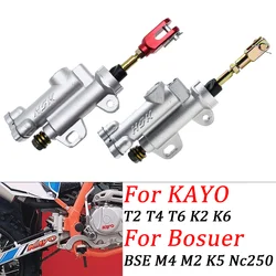 Motorcycle Rear Hydraulic Brake Master Cylinder Pump For Kayo T2 T4 T6 K2 K6 Bosuer BSE M4 M2 K5 Nc250 250cc ATV Dirt Bike