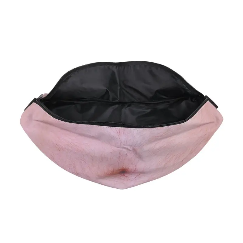 ABRT-3D Men Beer Belly Waist Packs 3D Men Beer Belly Bag Funny Gift Gifts Waterproof Bag