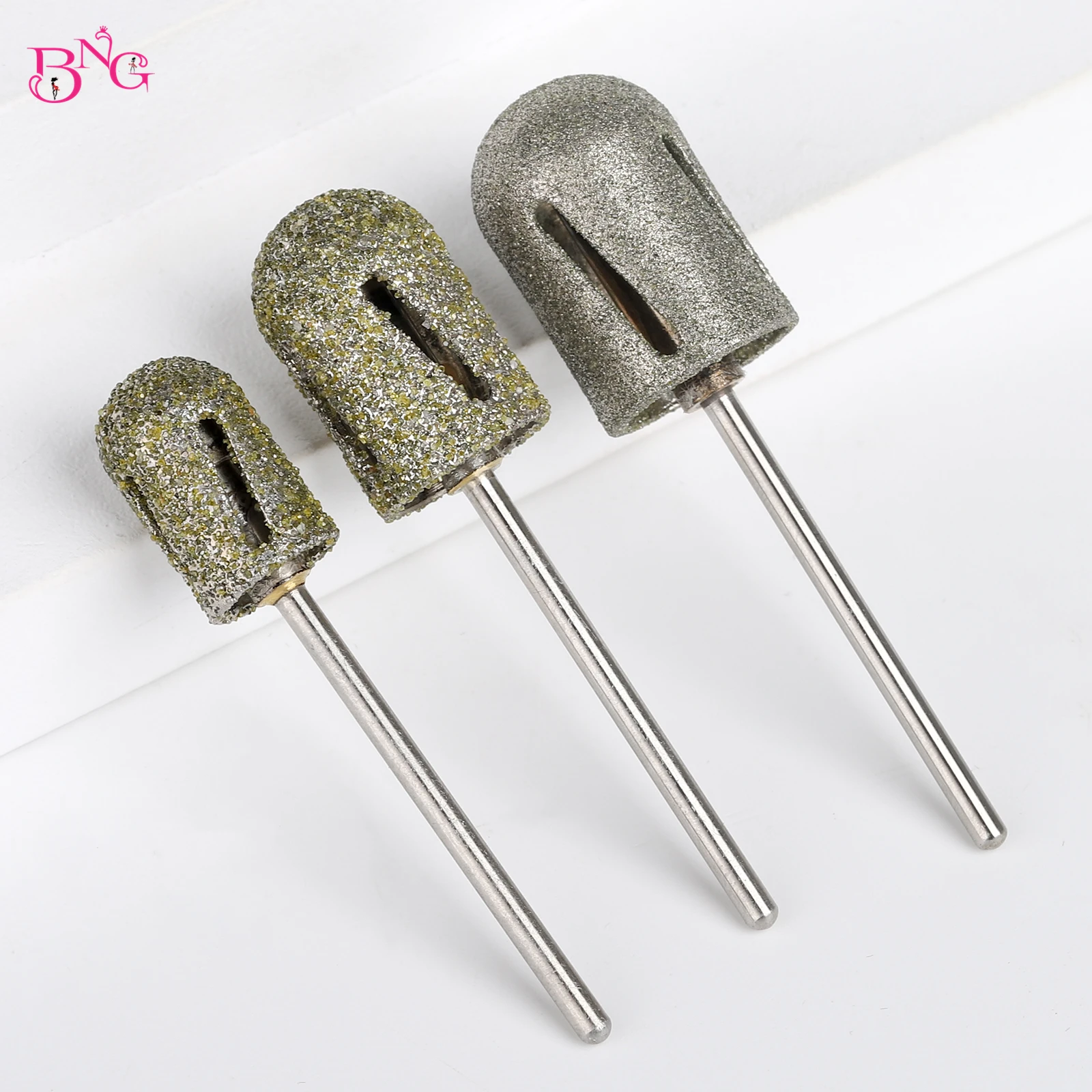 BNG Pedicure Cone Bit Diamond Foot Nail Drill Bit Pedicure Foot Calluses Sanding Polishing Head for Cracked Skin Callus Removal