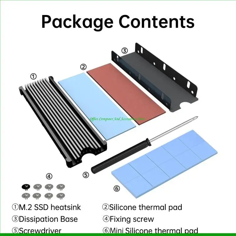 

U55C для M.2 SSD радиатор NVME твердые диск с твердым диском алюминиевый радиатор