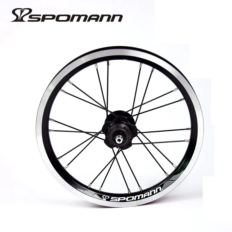 14 Inch Folding Bike Wheelset Alloy Front 74mm Rear 85mm 9T Single Speed V brake Wheel Set Front/Rear 16/20holes BMX wheel set