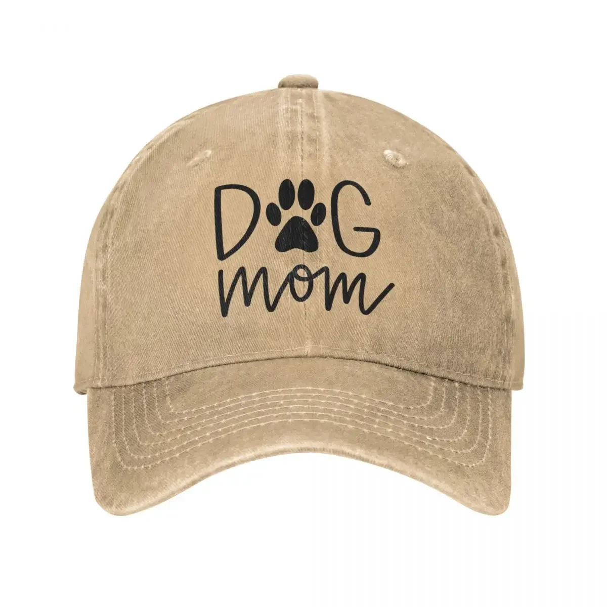 Dog Mom Baseball Cap Popular Logo Running Hippie Wholesale Washed Trucker Hat Female Male Casual Custom Logo Baseball Caps