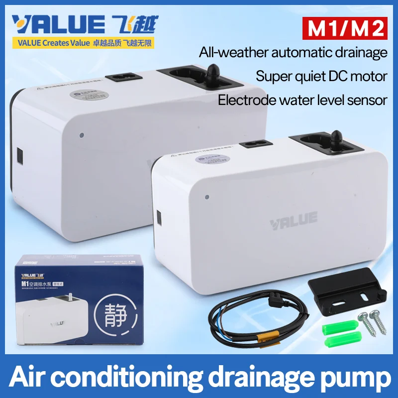 

Value Air Conditionier Drainage Pump M1 M2 Condensate Lift Pump Silent Fully Automatic Water Pumps Cooling System 12 Meter Lift