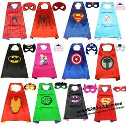 Adult Marvel Masquerade Mask Cape Cloak Anime Spider Man Batman Cloak Action Figure Frozen Toys Cosplay Xmas Party Gifts