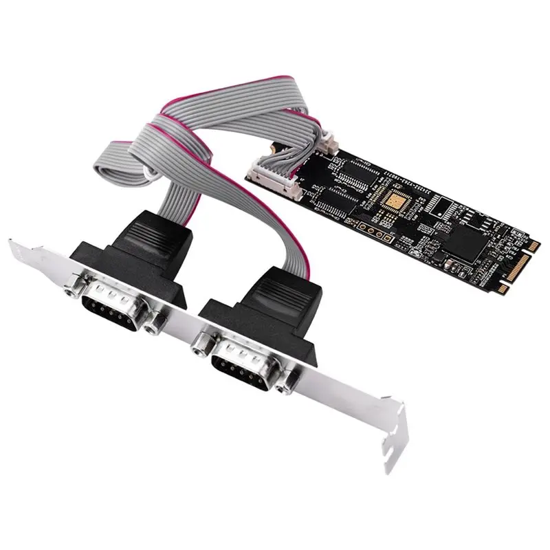 DB9 Interface M. 2 B+ M Key RS232 Serial Card 22X80mm Low Profile Mini COM Port Adapter For POS Router Embedded Devices