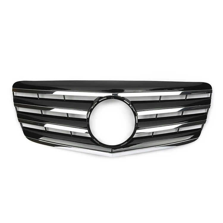 

Black Front Hood Kidney Grille Grill With Chrome Moulding Grills For Mercedes Benz E-CLASS W211 CL 2007-2009