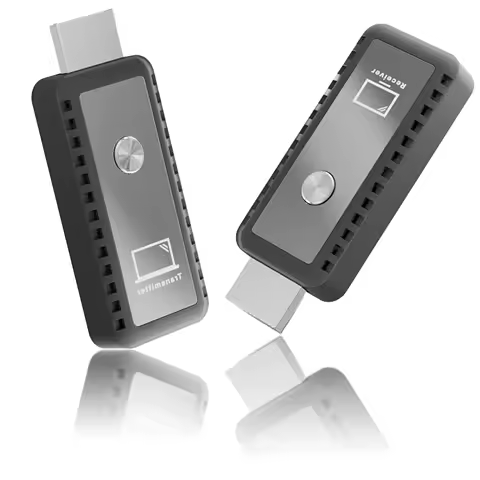 Wireless HDMI Transmitter and Receiver, 4K Wireless HDMI Support 2.4/5.8Ghz 100Ft, for Laptop/Pc/Tv Box/Camera/Projector