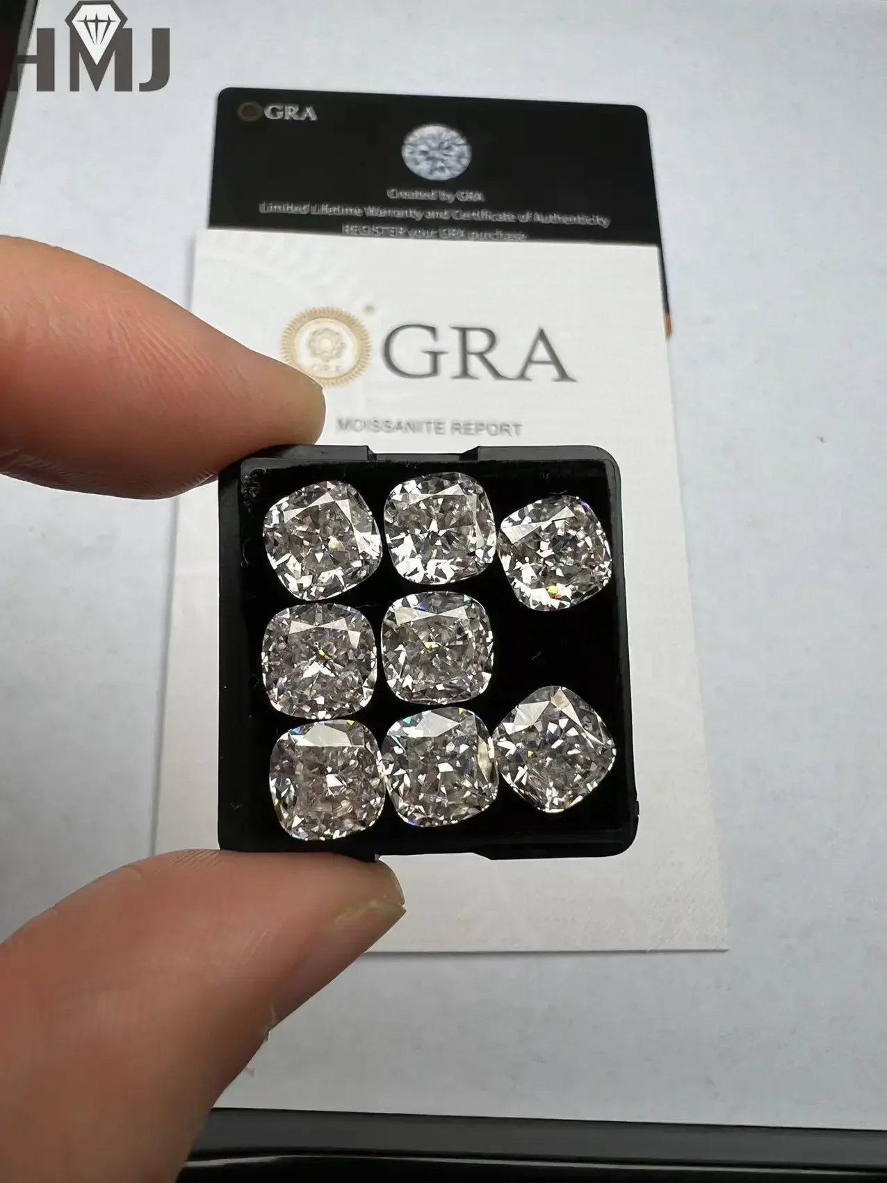 3EX HMJ Crushed Ice Cushion Cut Moissanite Stone VVS1 D Color Loose Lab Grown Diamond With GRA Certificate Gemstones Wholesale