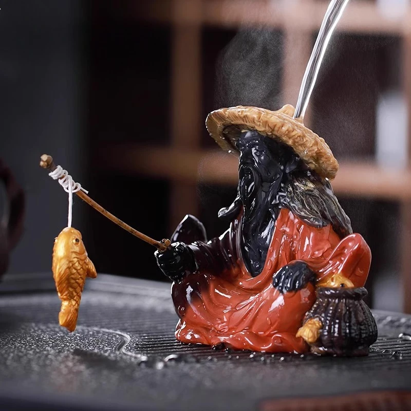 

Креативный меняющий цвет имбирный таонг, чай для рыбалки, украшение для домашних животных, может поднять стол, поднос, украшение для стола, набор кунг-фу