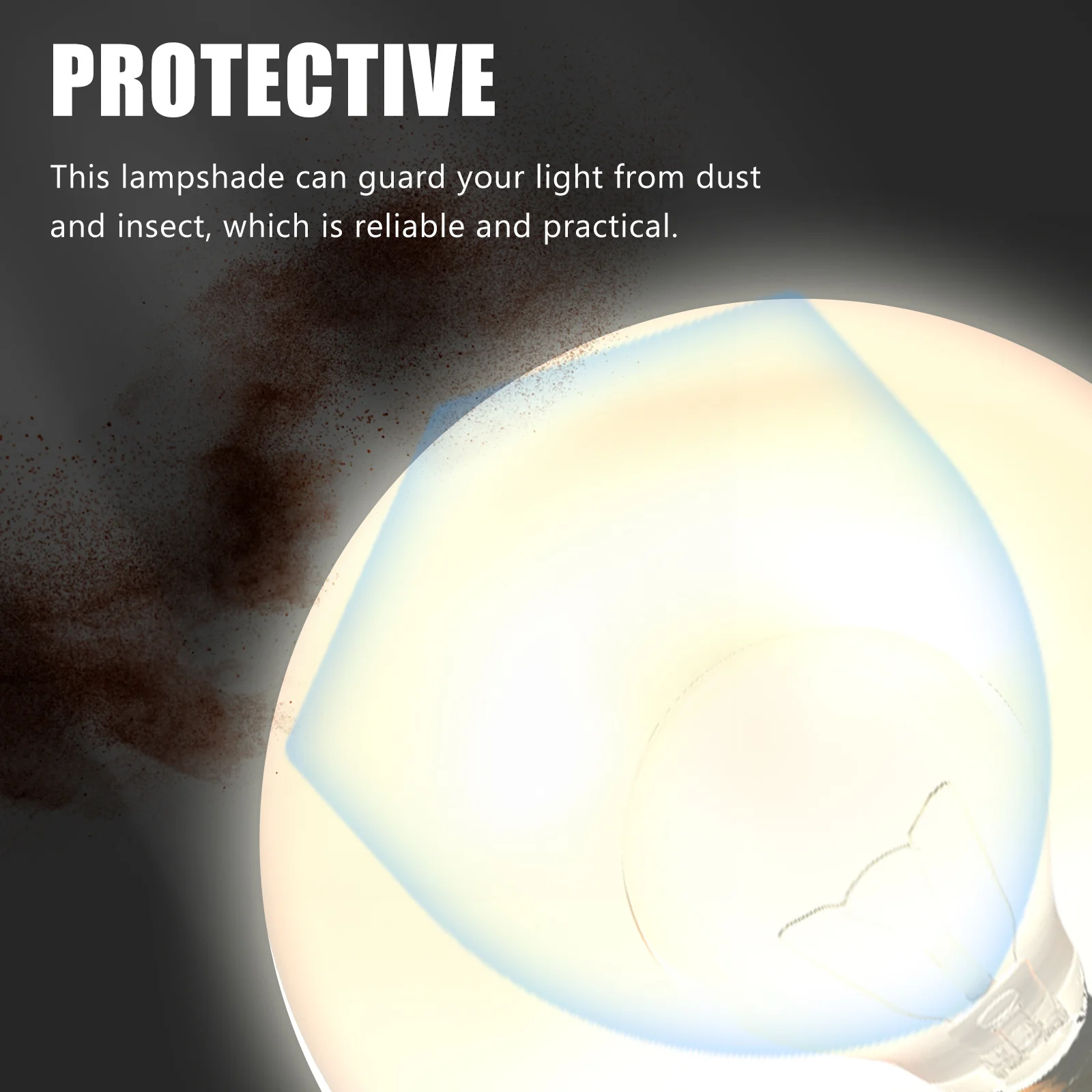 

Glass Globe Lamp Shade Replacement Smooth Surface Light Fixture Cover for Pendant Ceiling Wall Light in Bedroom Living Room