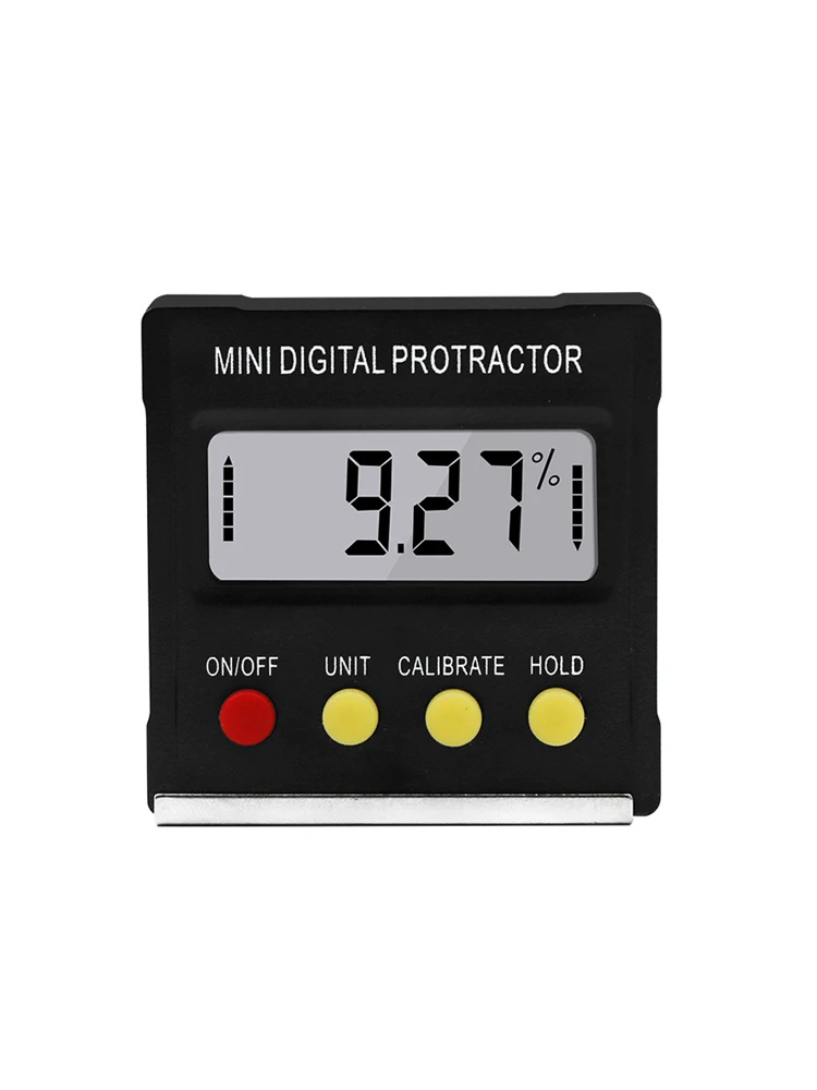 

360 Degree Mini LCD Digital Display Protractor Inclinometer Electronic Level Box Magnetic Base Measuring Tools 0.1° Resolution
