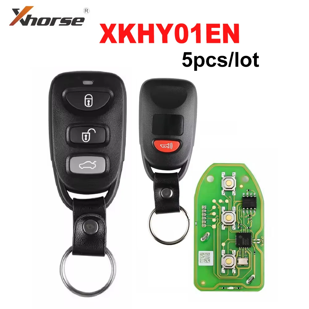 

Xhorse XKHY01EN проводной универсальный дистанционный ключ для Hyundai 3 + 1 кнопки, английская версия, работающая с Xhorse VVDI Key Tool, 5 шт./лот