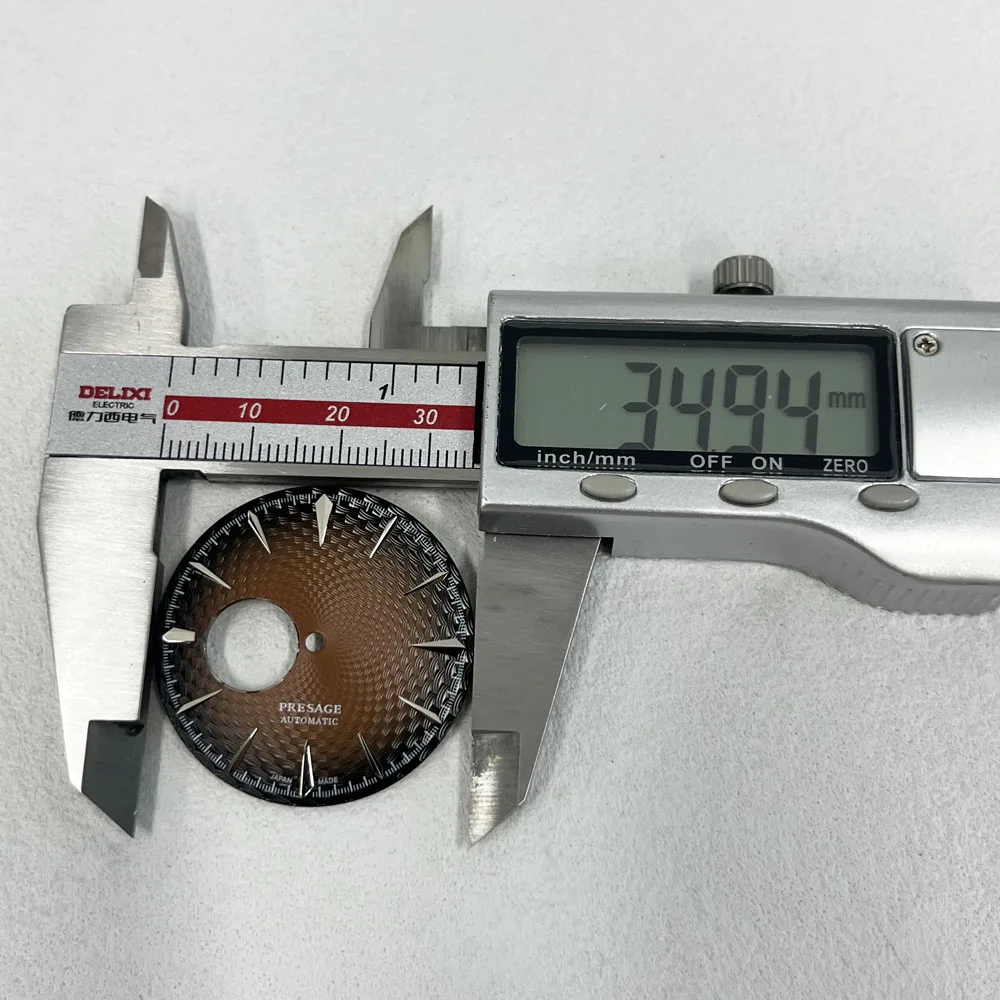 Quadrante NH38 35mm PRESAGE quadrante 40mm cassa dell'orologio con cinturino in pelle PRESAGE per movimento automatico giapponese NH38 SSA407J1 watchmods