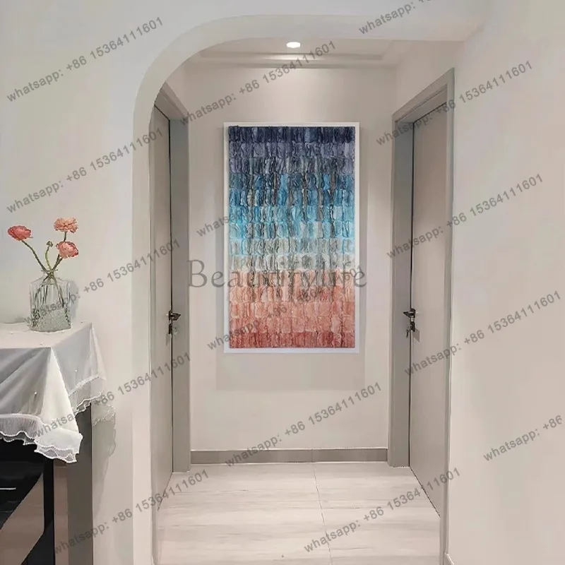 LJY modern light luxury paper art three-dimensional physical entry entrance decorative painting