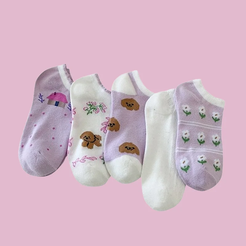 Chaussettes Bateau Minces et Confortables, Tendance, Invisibles, Mignonnes, Respirantes, Bouche Peu Profonde, pour Femme, 5/10 Paires, Nouvelle Collection