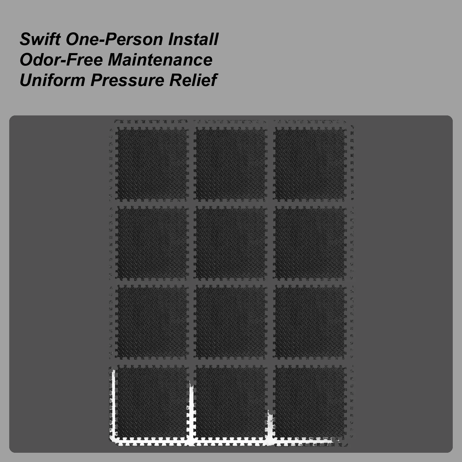 

Переплетенные коврики, 12-компонентные переплетенные головоломки, домашний тренажерный зал, напольный коврик для йоги, фитнеса, детской комнаты