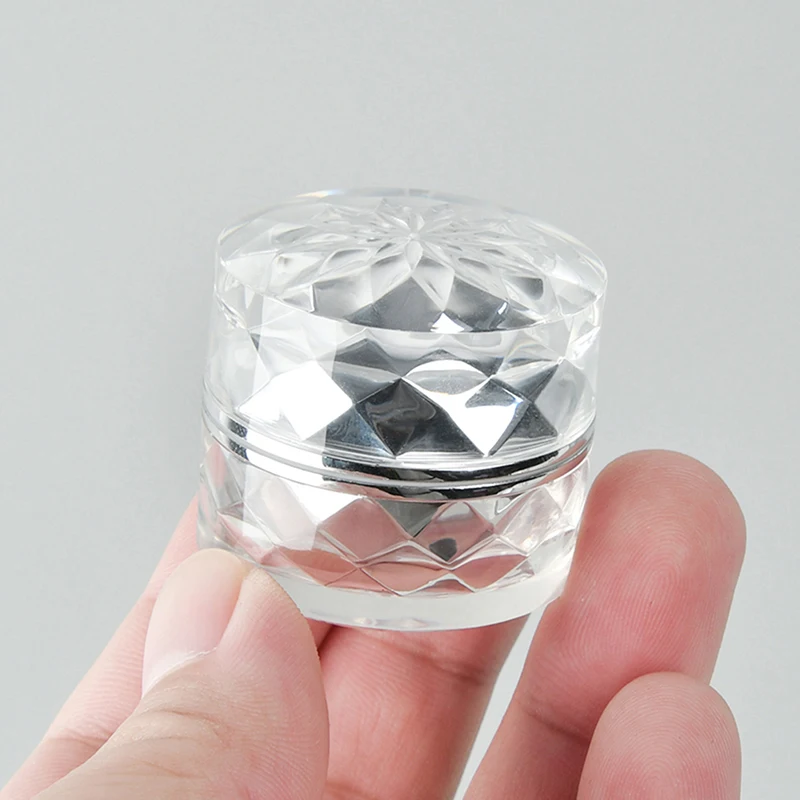 ふた付きの空のアクリルプラスチック瓶,クリーム,香油,ネイルキャンドル,化粧品,2色,7g